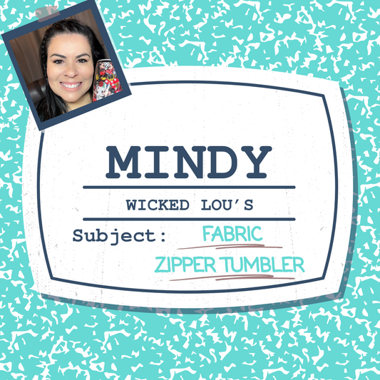 Fabric Zipper Tumbler (Mindy)